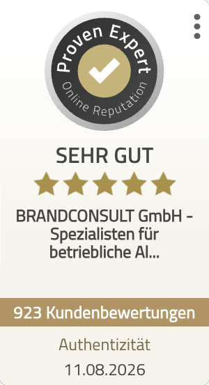 ProvenExpert-Bewertungssiegel für BRANDCONSULT GmbH