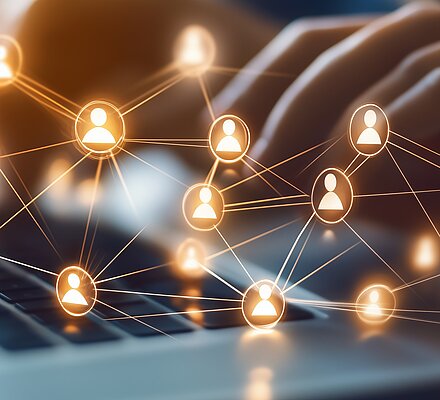 bAV-Netzwerk: Mitarbeitende effizient verbunden“