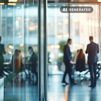 bAV Teammeeting im Konferenzraum – KI-generiertes Bild
