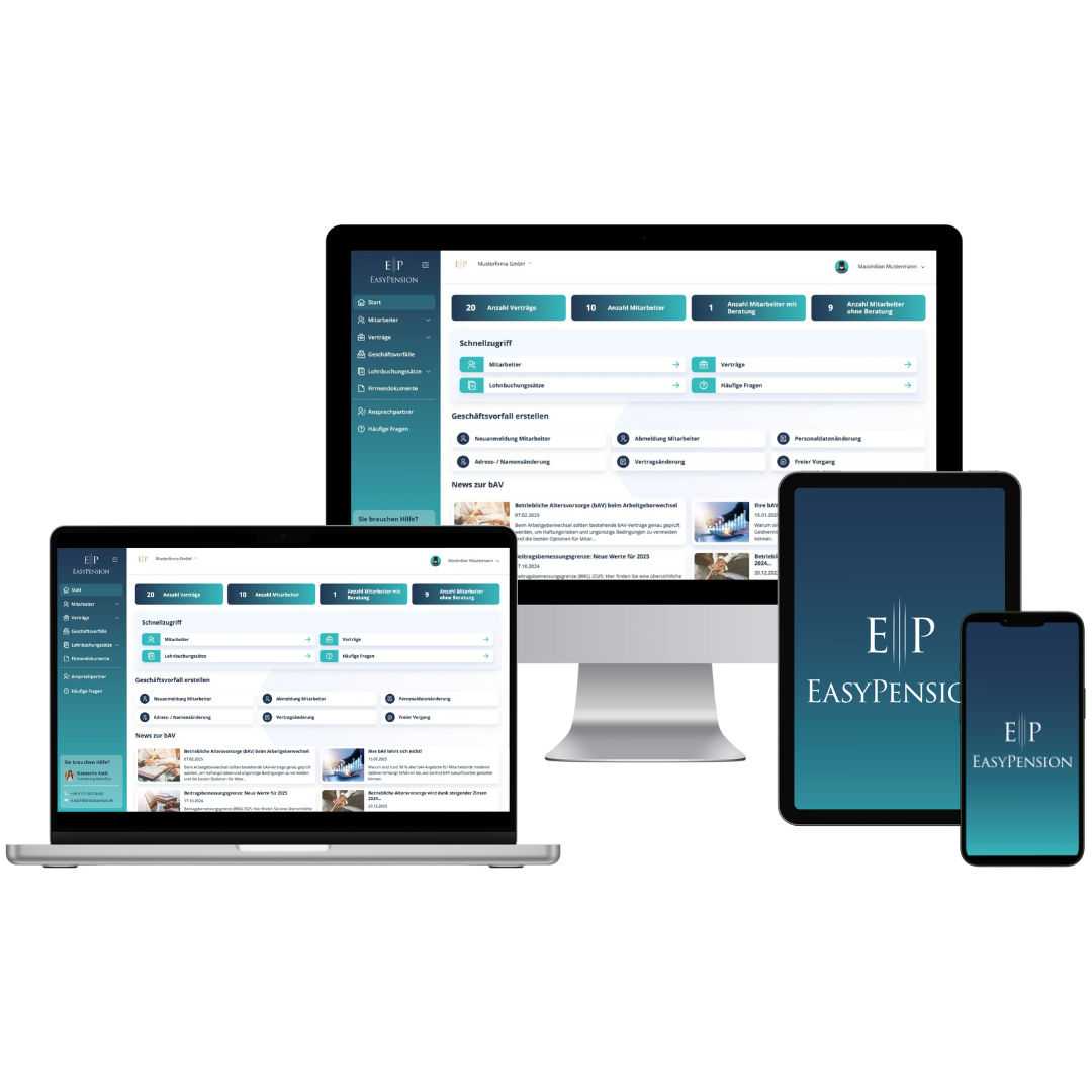 EasyPension® Dokumentenmanagement – digitale Verwaltung von Unterlagen