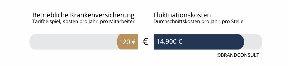 Grafische Darstellung bKV Kosten versus Fluktuationskosten