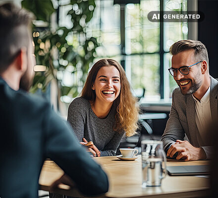 bAV-Beratung mit einen bAV Experte  – KI-generiertes Bild