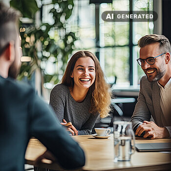 bAV-Beratung mit einen bAV Experte  – KI-generiertes Bild